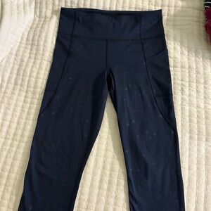 GAP Blue Cropped Leggings with star details